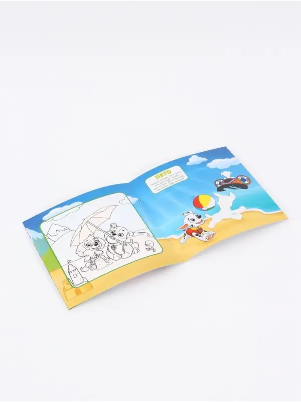 Набор многоразовых водных раскрасок, 18&times;18 см, 4 шт., Щенячий патруль