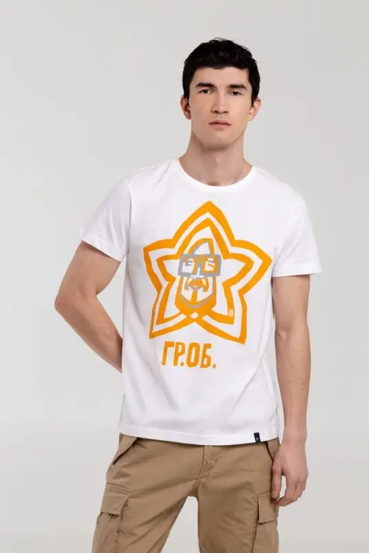 Футболка «Меламед. Егор Летов», белая, размер S Футболка «Меламед. Егор Летов», белая, размер S