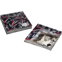 Салфетка техническая трикотажная 40х40 цветная, 100шт/уп