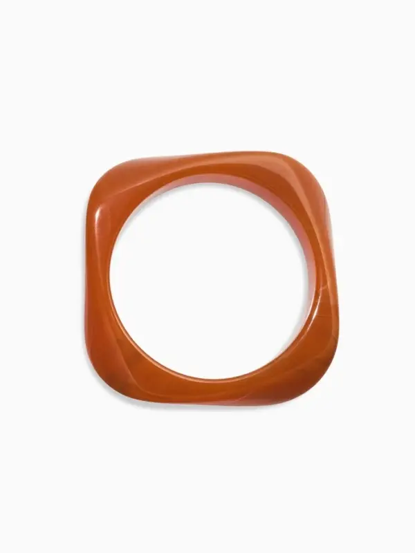 Браслет манжета &laquo;Тренд&raquo;, d=9 см, широкий, акрил, оранжевый