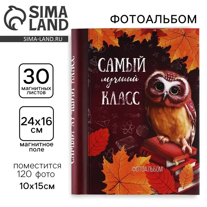 Фотоальбом магнитный на 30 листов для 120 фото &laquo;Самый лучший класс&raquo;