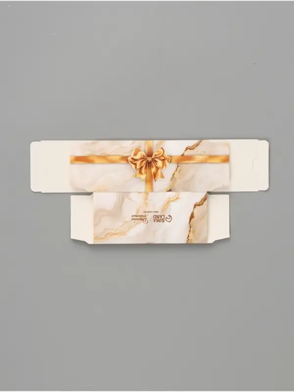 Коробка подарочная с окном &laquo;Мрамор&raquo;, 12&times;5.5&times;5.5 см, самосборная