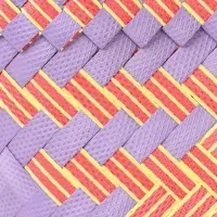 Сумка плетёная, 20&times;10&times;30 см, пластик, сиренево-жёлтая