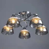 Светильник потолочный BayerLux &laquo;Аквила&raquo;, 5&times;Е27, 40 Вт, хром, 45&times;15&times;22 см