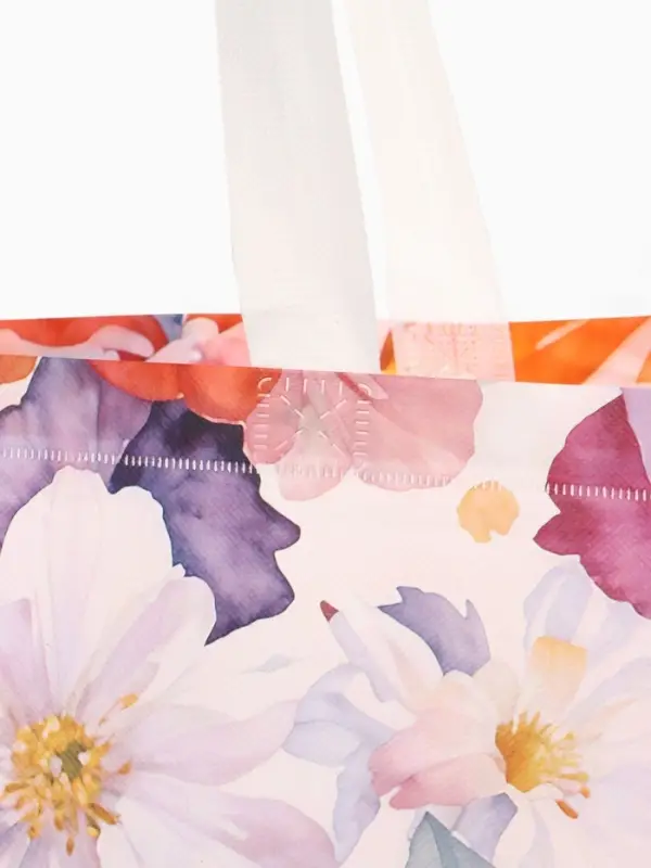 Сумка для покупок &laquo;Цветы&raquo;, многоразовая, разноцветная