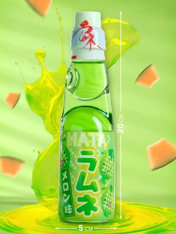 Напиток газированный Ramune со вкусом дыни, 200 мл