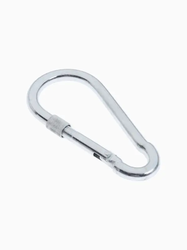 Карабин монтажный с фиксатором ТУНДРА, DIN5299D, 13&times;160 мм, 2 шт.