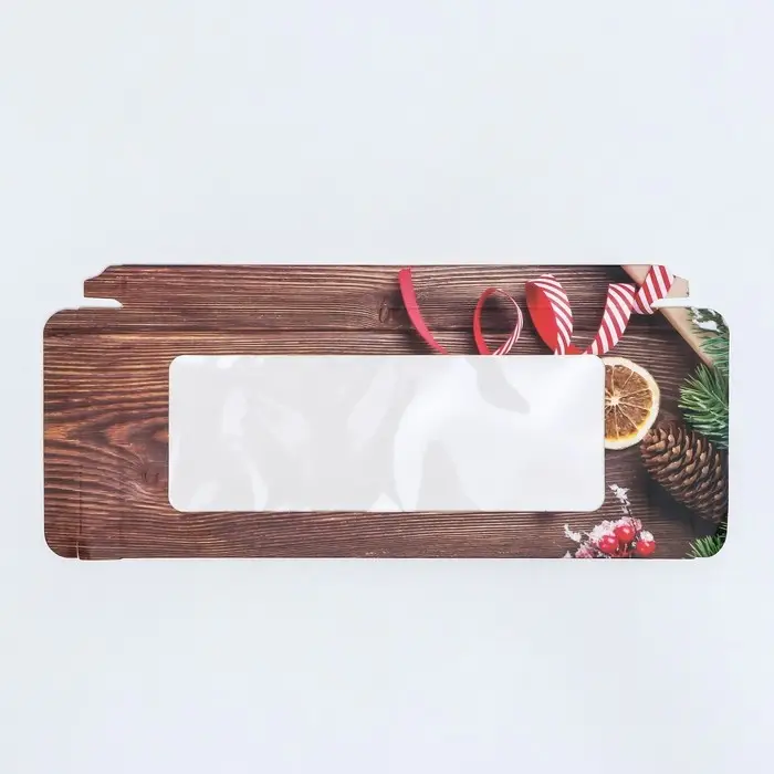 Коробка для шоколада с окном «Новогодняя открытка», 17.1×8×1.4 см Коробка для шоколада с окном «Новогодняя открытка», 17.1×8×1.4 см