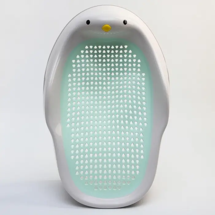 Горка для купания новорожденных Крошка Я, 0-6 мес., р-р 43&times;30&times;19 см, белый/мятный