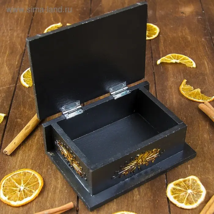 Шкатулка Шкатулка "Ин-Янь" 15х10х5 см, МДФ