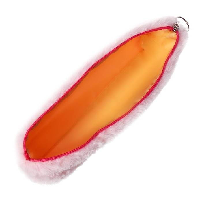 Пенал школьный на молнии Пенал школьный на молнии "Лапка" Calligrata, розовый