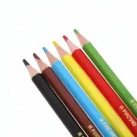 Карандаши 6цв, Hatber,, шестигр, толстые, с точил, коробка 82679
