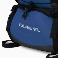 Рюкзак туристический, 90 литров, 6 наружных карманов, шнуровка, синий