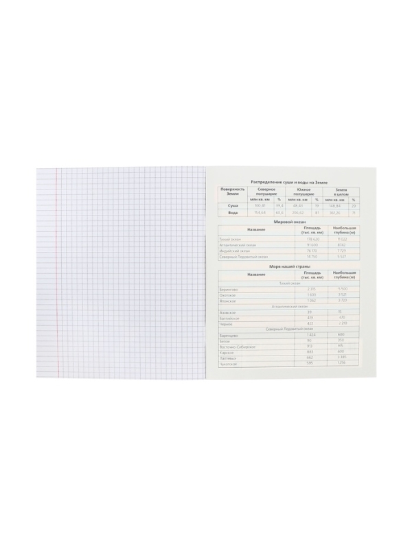 Тетрадь 48 листов в клетку &laquo;Салют предметов&raquo; ГЕОГРАФИЯ, обложка мелованный картон, матовая ламинация, 3D-лак, тиснение фольгой, с интерактивны�...