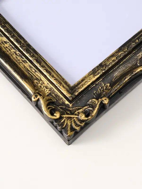 Фоторамка пластик 15х20 см "Узорная" тёмное золото 19х23,8 см