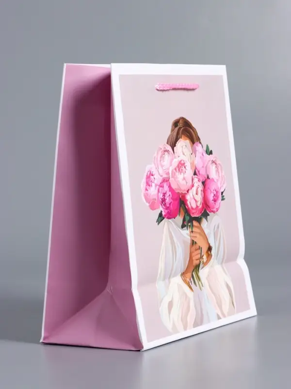 Пакет подарочный "Момент для себя" ламинированный 18 х 22,3 х 10 см