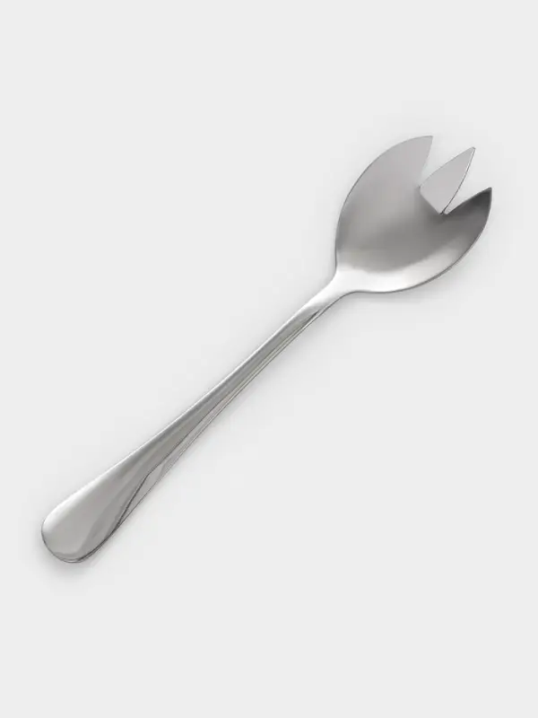 Вилка салатная Доляна, h=19.8 см, толщина 2.2 мм, 410 нержавеющая сталь, серебристая