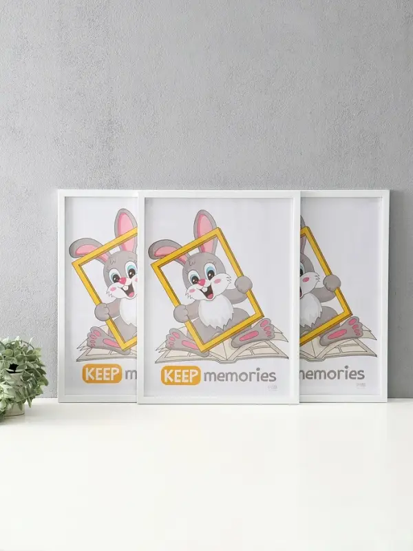 Фоторамка  Фоторамка "Формат" 30х40 см, набор 3 шт, (пластиковый экран), белый