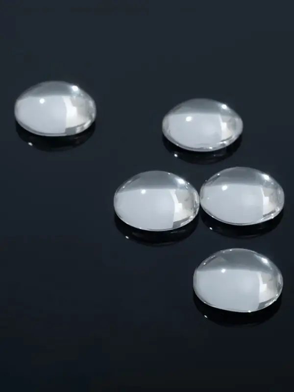 Кабошон стекло, круг 10 мм (набор 5 шт.), прозрачный
