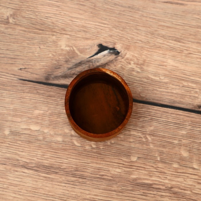 Стакан 8х8х8 см, тиковое дерево