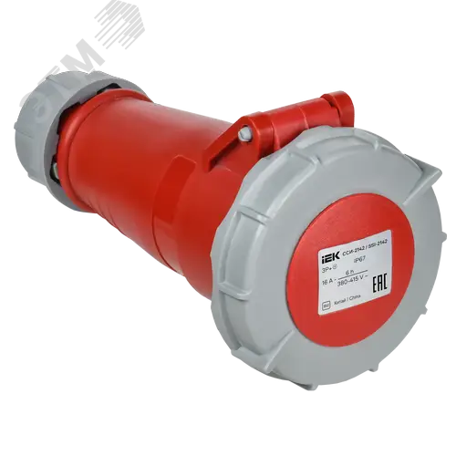 Розетка переносная ССИ-2142 16А 6ч 380В 3P+PE IP67 IEK