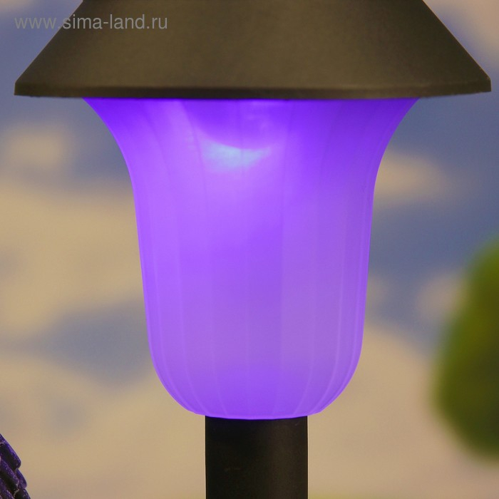 Садовый фонарь  Садовый фонарь "Зайцы у фонаря" 23х28см