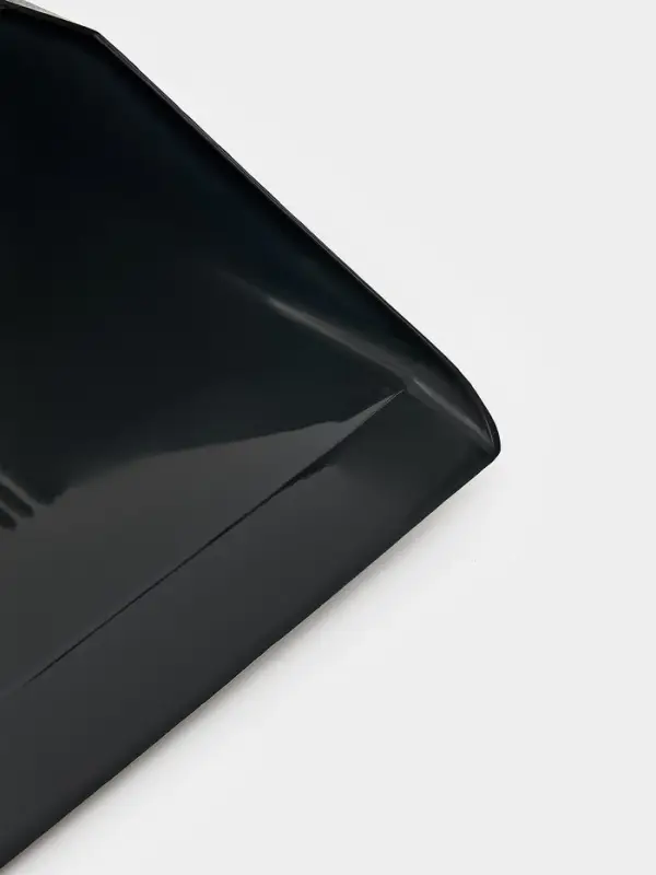 Щетка с совком "Meli" бамбуковый держатель, цвет черный 26х24х98 см