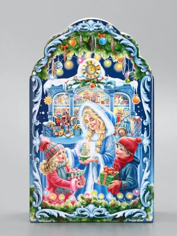 Подарочная коробка новогодняя «Новогодняя карусель», фигурная, 160×75×260 см Подарочная коробка новогодняя «Новогодняя карусель», фигурная, 160×75×260 см