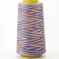 Нитки мультиколор, 2700 м, 40/2, полиэстер, разноцветные