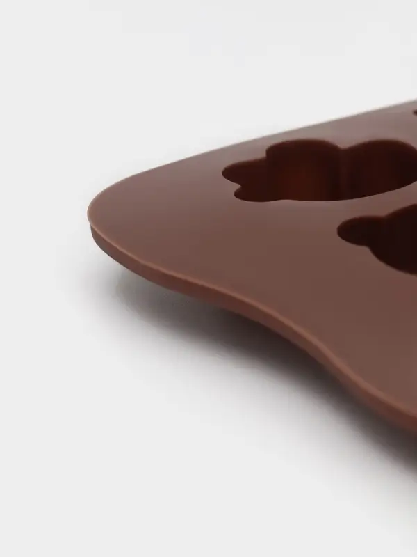 Форма для конфет и шоколада Доляна &laquo;Животные. Любовь&raquo;, силикон, 20.6&times;10.5&times;1.4 см, 15 ячеек, коричневая