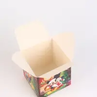 Коробка складная "Уютный Новый год ", Микки Маус , 12 х 12 х 12 см
