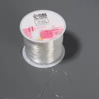 Нить для плетения, эластичная, 100&plusmn;1 м, d=0.4 мм, прозрачная