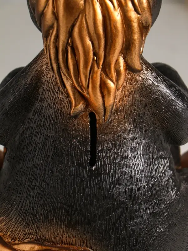 Копилка "Конь с подковой" 23 см, бронзовый