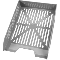 Лоток горизонтальный для бумаг Выбор есть сетчатый непрозрачный серый