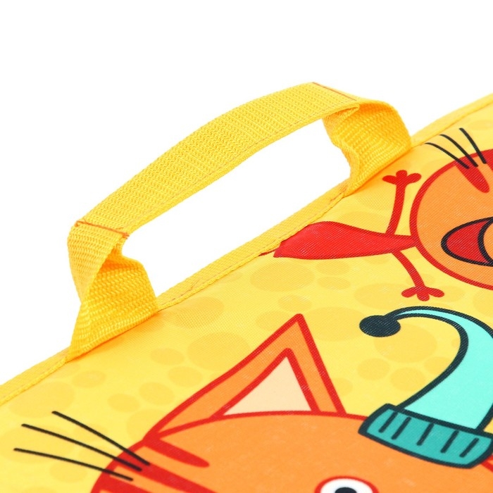 Ледянка мягкая «Три кота», жёлтый, 40×54 см Ледянка мягкая «Три кота», жёлтый, 40×54 см