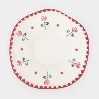 Чайная пара "Красная роза" блюдце 16х1,5 см, чашка 13х10х7 см