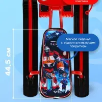 Снегокат &laquo;Тимка Спорт 1+&raquo; с галактическим роботом, красный, ТС1+/ГР Nika Kids