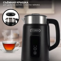 Чайник HYK-S3505 1.5л. 2200Вт черный