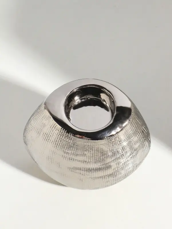 Подсвечник на 1 свечу &laquo;Глория&raquo;, d=4 см, серебро, 12.5&times;8&times;12 см