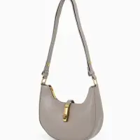 Сумка женская багет TEXTURA на молнии, 24&times;6&times;14 см, серая