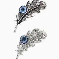 Брошь-оберег "Пёрышко",  (фас 12шт), цвет МИКС