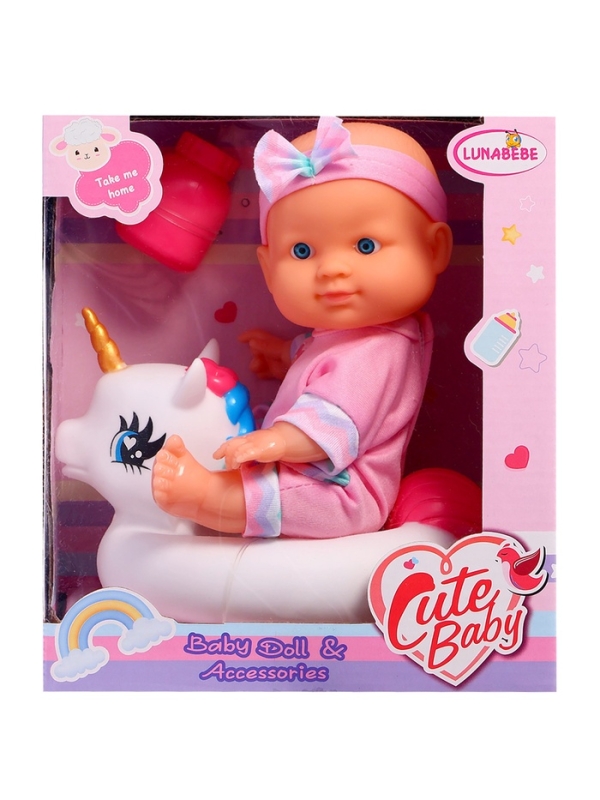 Пупс «Купание с единорогом», с аксессуарами, МИКС