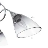 Светильник потолочный BayerLux &laquo;Марианна&raquo;, 3&times;Е27 40 Вт, чёрный, 69&times;69&times;32.5 см