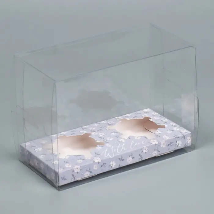 Коробка для капкейка, кондитерская упаковка, 2 ячейки «Паттерн», 16 х 8 х 11.5 см Коробка для капкейка, кондитерская упаковка, 2 ячейки «Паттерн», 16 х 8 х 11.5 см