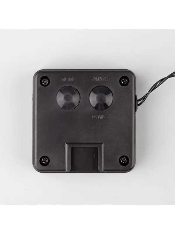 Гирлянда &laquo;Нить&raquo;, 4.5 м, уличная, с насадками &laquo;Ёжики&raquo;, IP44, 30 LED, 2 режима, солнечная батарея, тёмная нить, свечение жёлтое/аквамарин