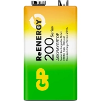 Аккумулятор GP 200mAh Крона 8,4V NiMh 20R8H-2CRU1/ 20R8HRGY-2CRCB1 бл/1шт