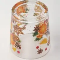 Стаканы новогодние &laquo;Со вкусом праздника&raquo;, 250 мл, набор 3 шт., стекло, прозрачные