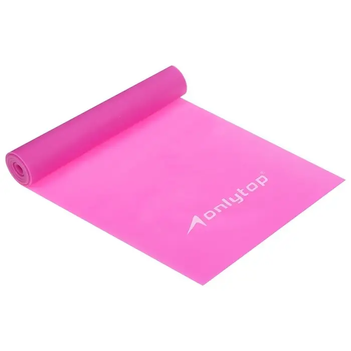 Эспандер ленточный для фитнеса ONLYTOP, 150&times;15&times;0.035 см, 5 кг, в тубе, МИКС