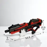 Автоматический бластер RAMPAGE, стреляет мягкими пулями, работает от батареек