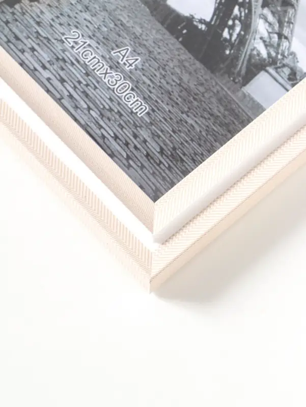 Фоторамка пластик формат А4 см "Остин" бело-бежевый 33,5х24,5х1,5 см